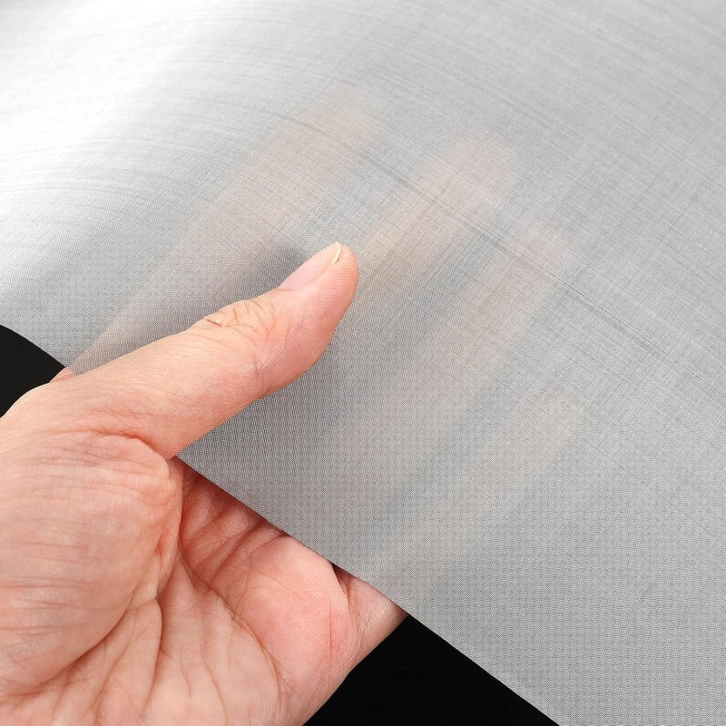 ANGELIOX 2 Pack 304 Stainless Steel Woven Wire Mesh 120 Mesh Ultra Fine, Metal Filter Screen Mesh Sheet 12"x45"0.125mm Hole Filtration Cloth for Home,Kitchen,Food, Garden,Window,Air Vent - Image 5